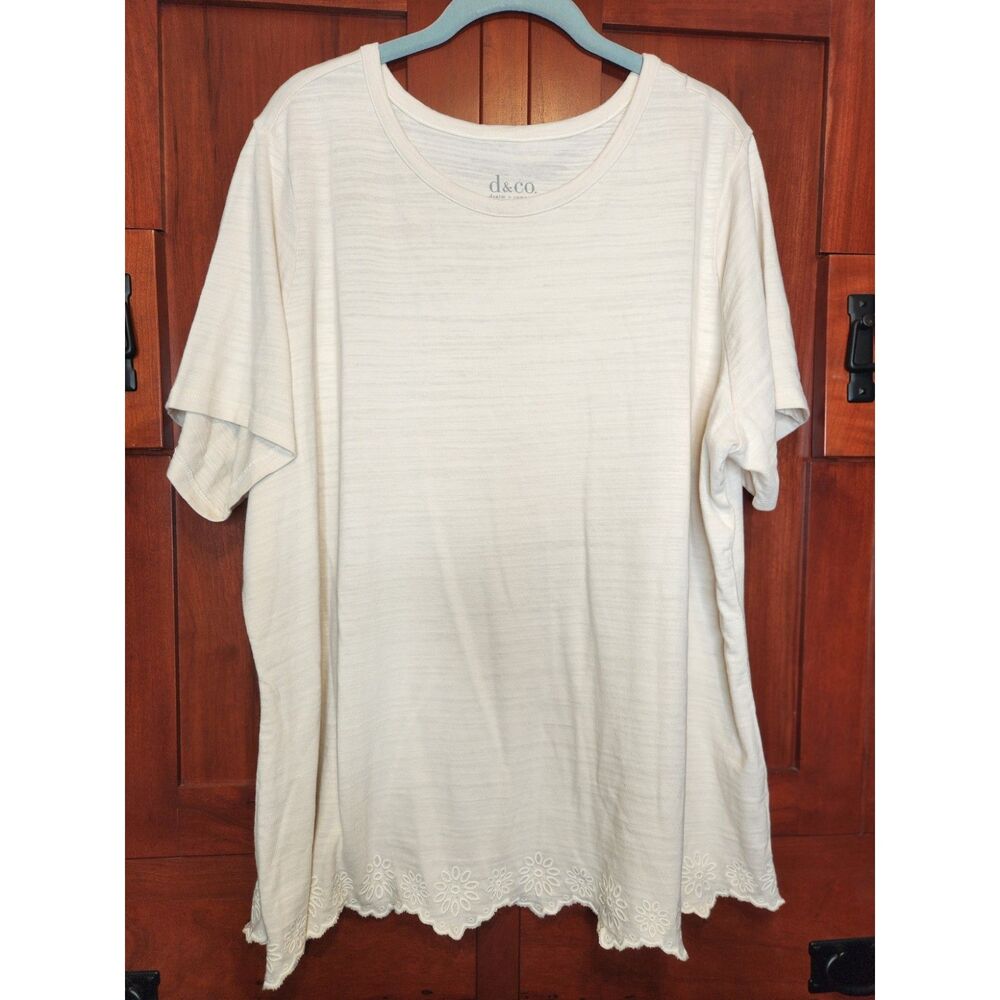 3 Pack of T-Shirts by Chico's & D&Co. Black, Blue, and Off-White Womens Size 2XL - Picture 4 of 13